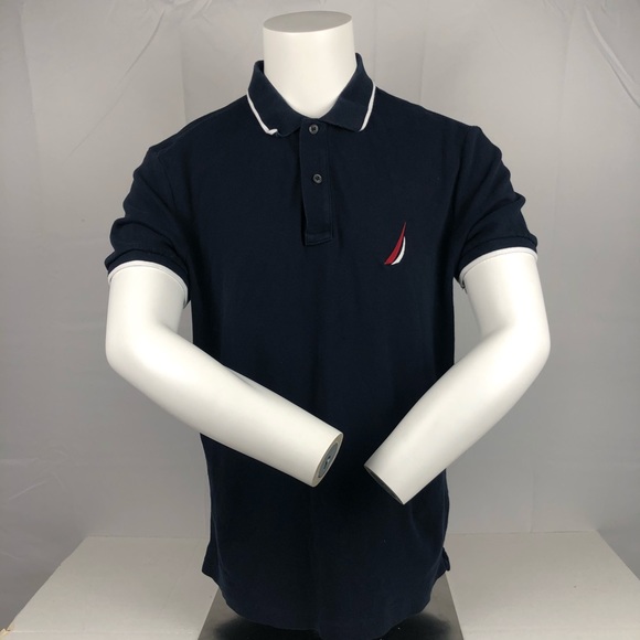 Nautica Other - Nautica Navy Red White Cotton Short Sleeve Polo T